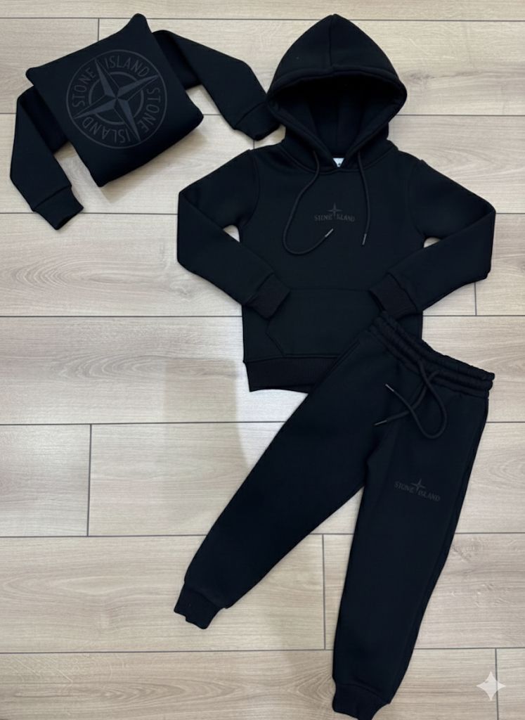 Stone Island trainingspak 2-delig zwart