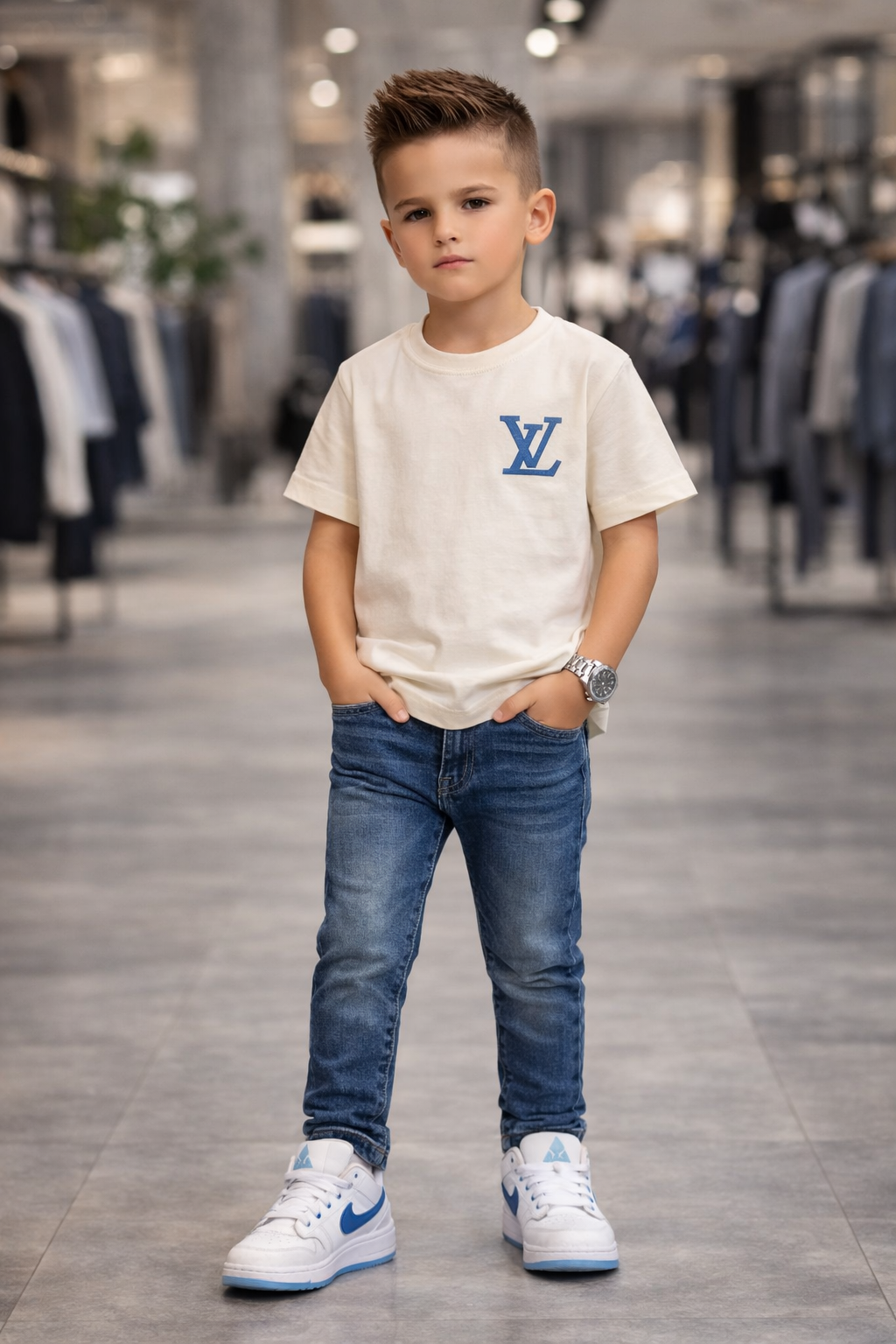 Louis Vuitton t-shirt logo wit
