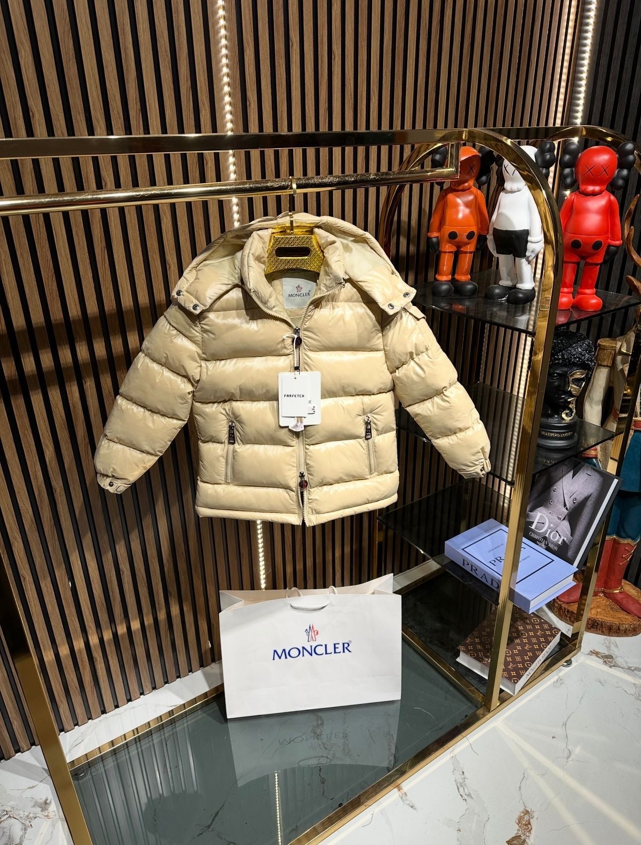 Moncler winterjas maya beige