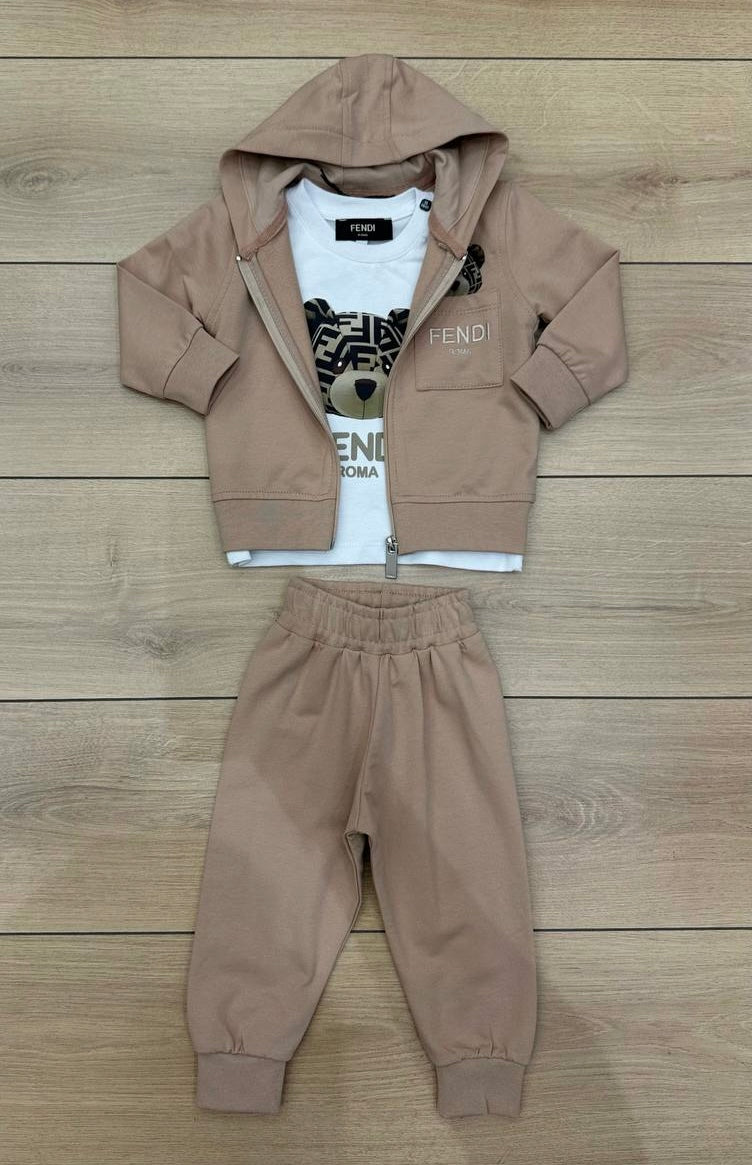 Fendi 3-delige set beige