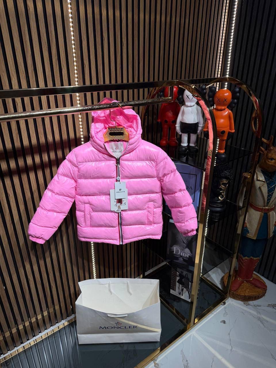 Moncler winterjas roze