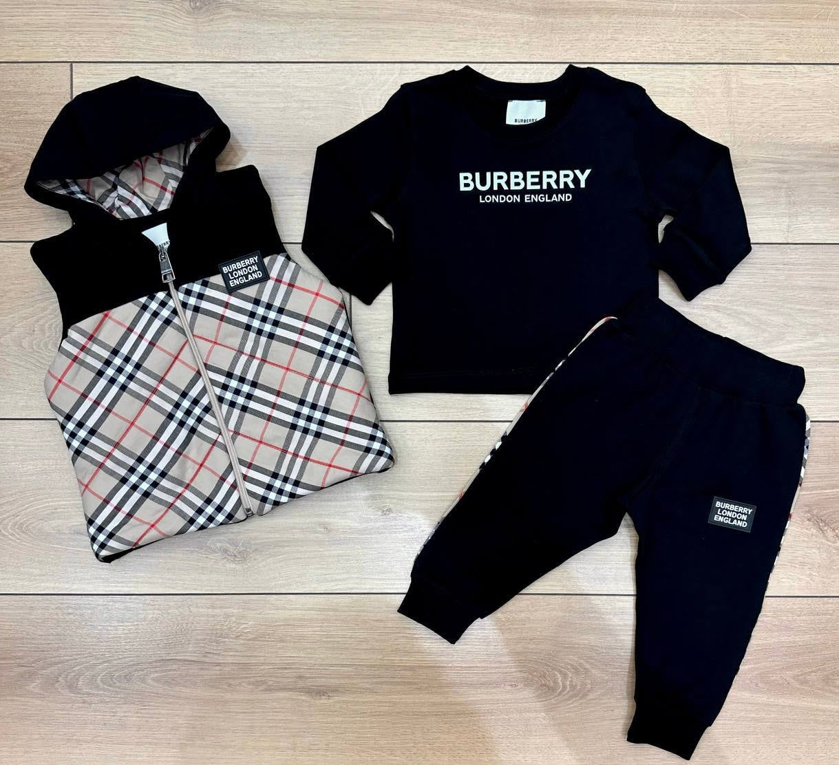 Burberry 3-delige set zwart