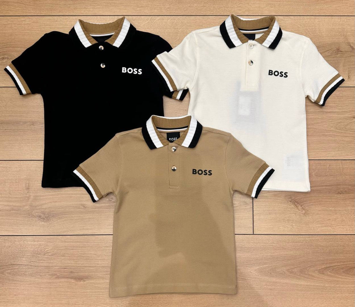 Hugo Boss polo zwart.