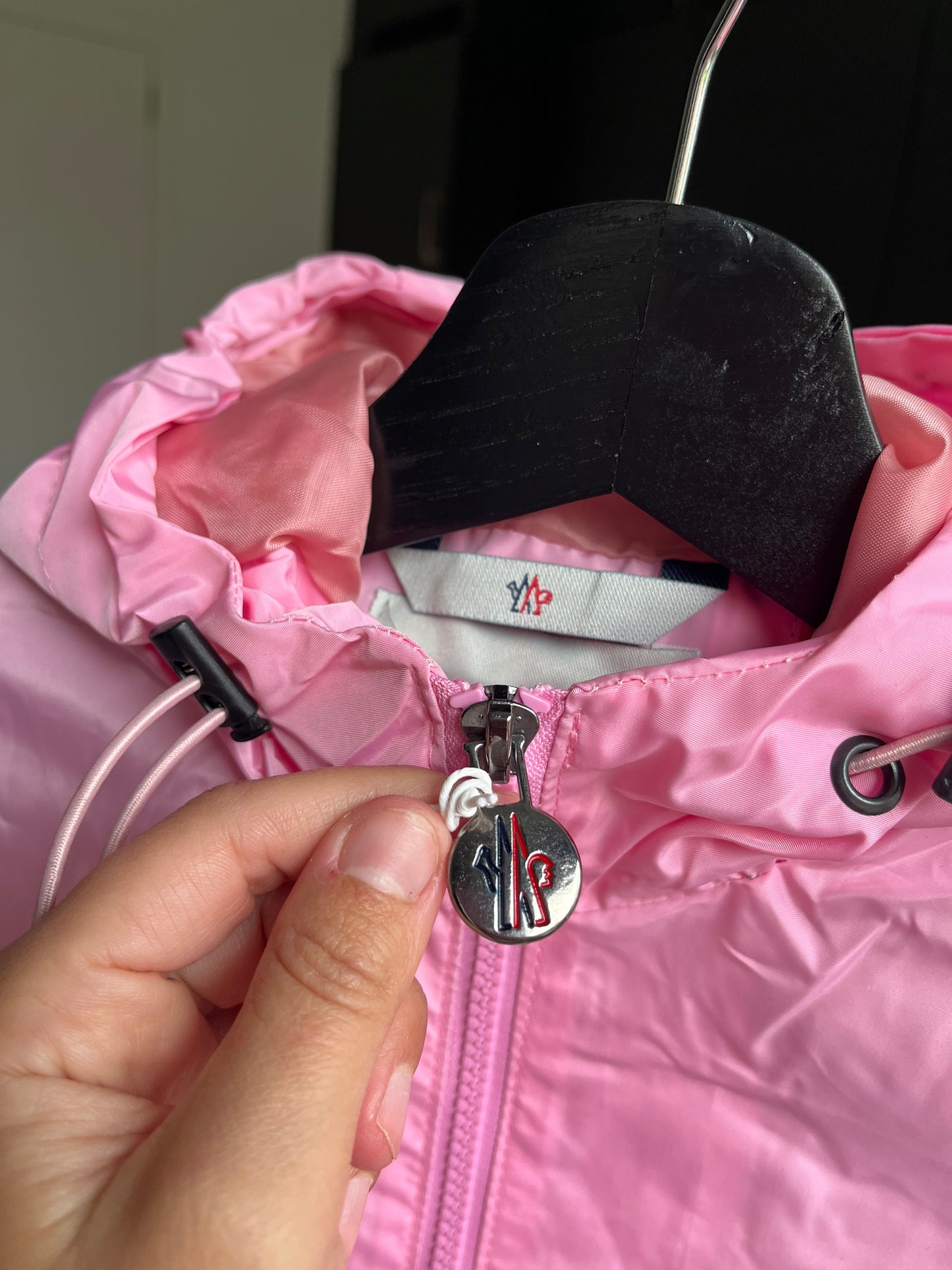 Moncler herfstjas roze