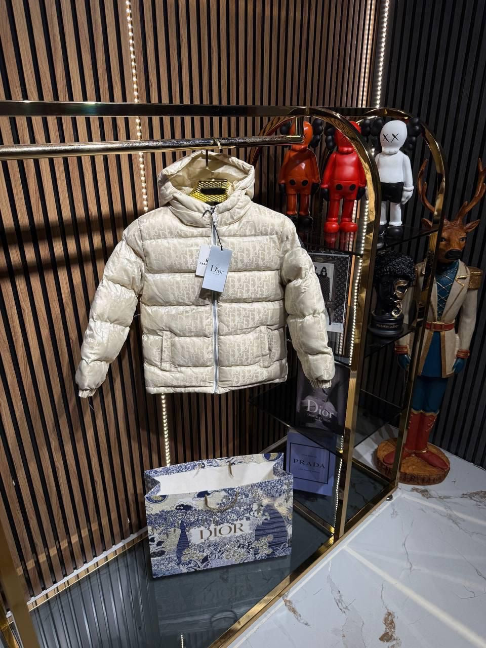 Dior winterjas beige