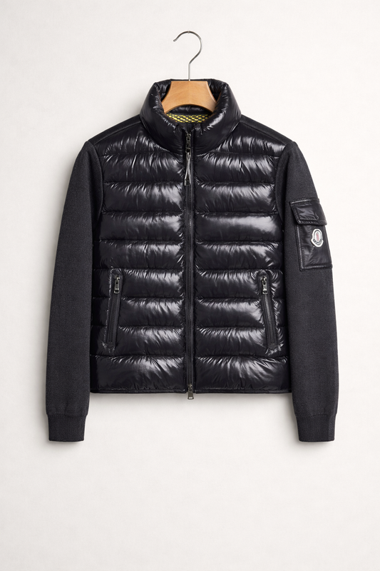 Moncler hybrid jasje zwart