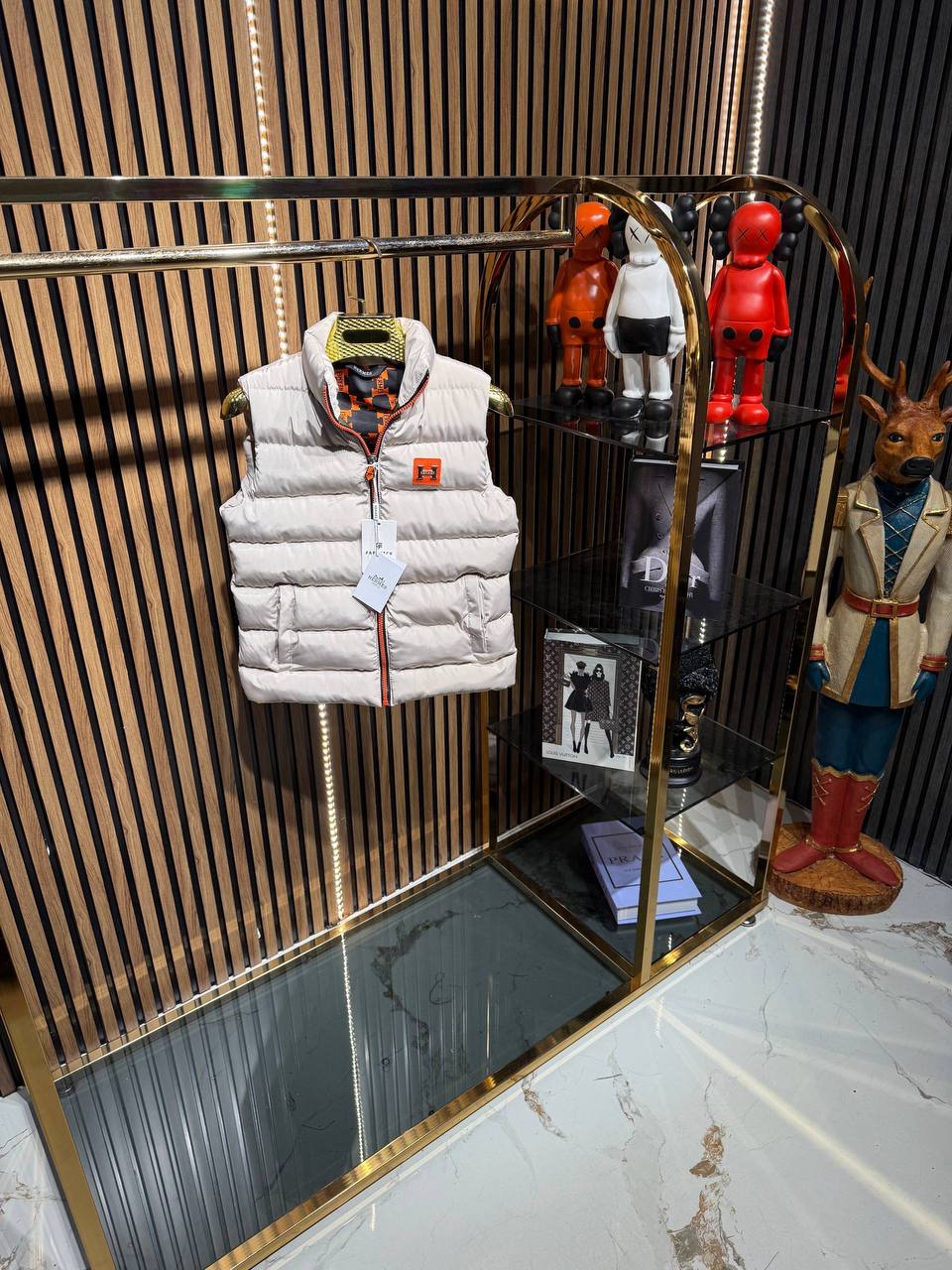Hermes bodywarmer beige