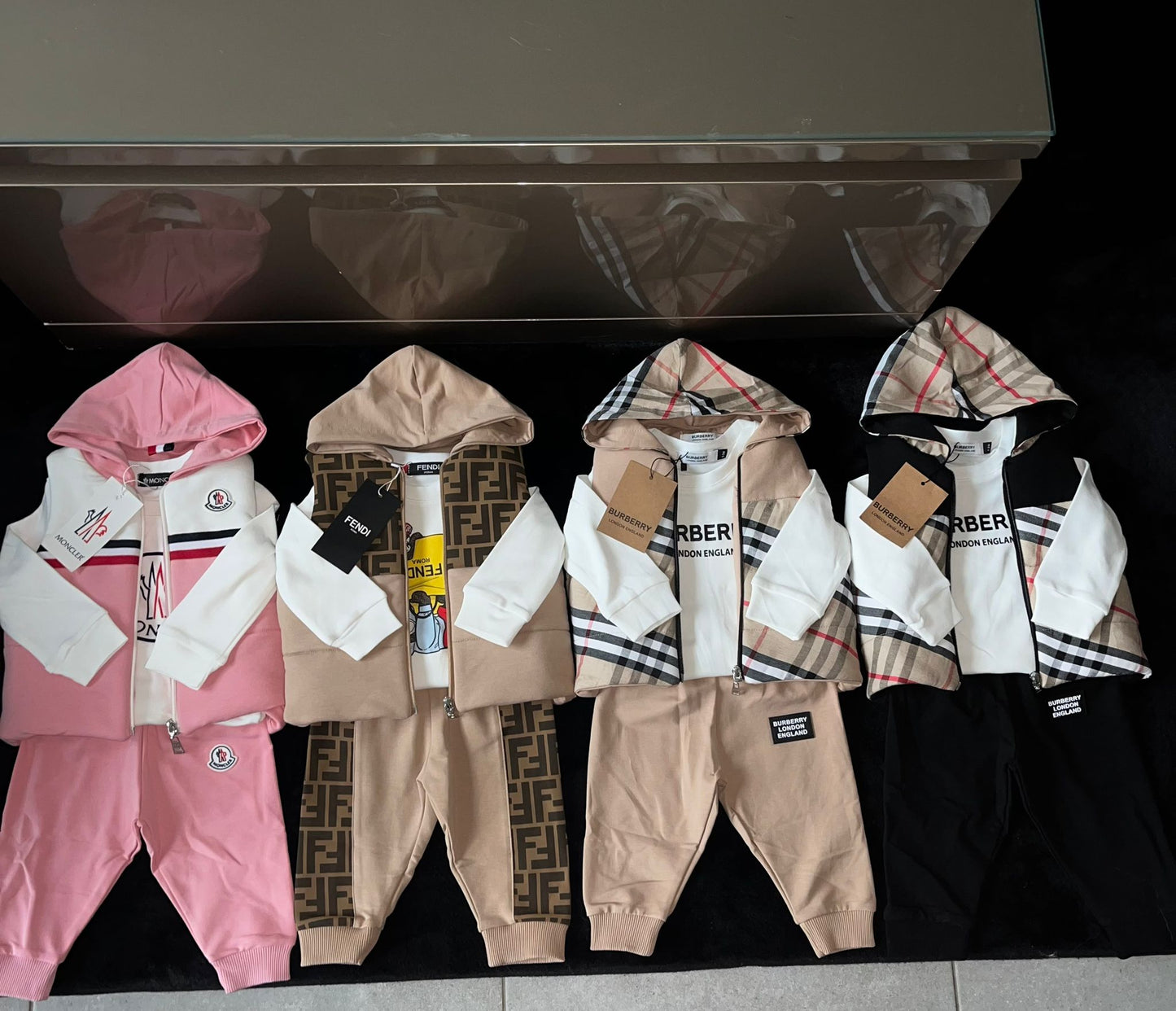 Burberry 3-delige set beige