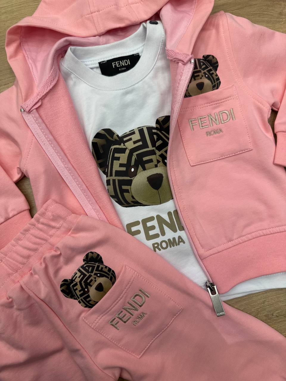 Fendi 3-delige set roze