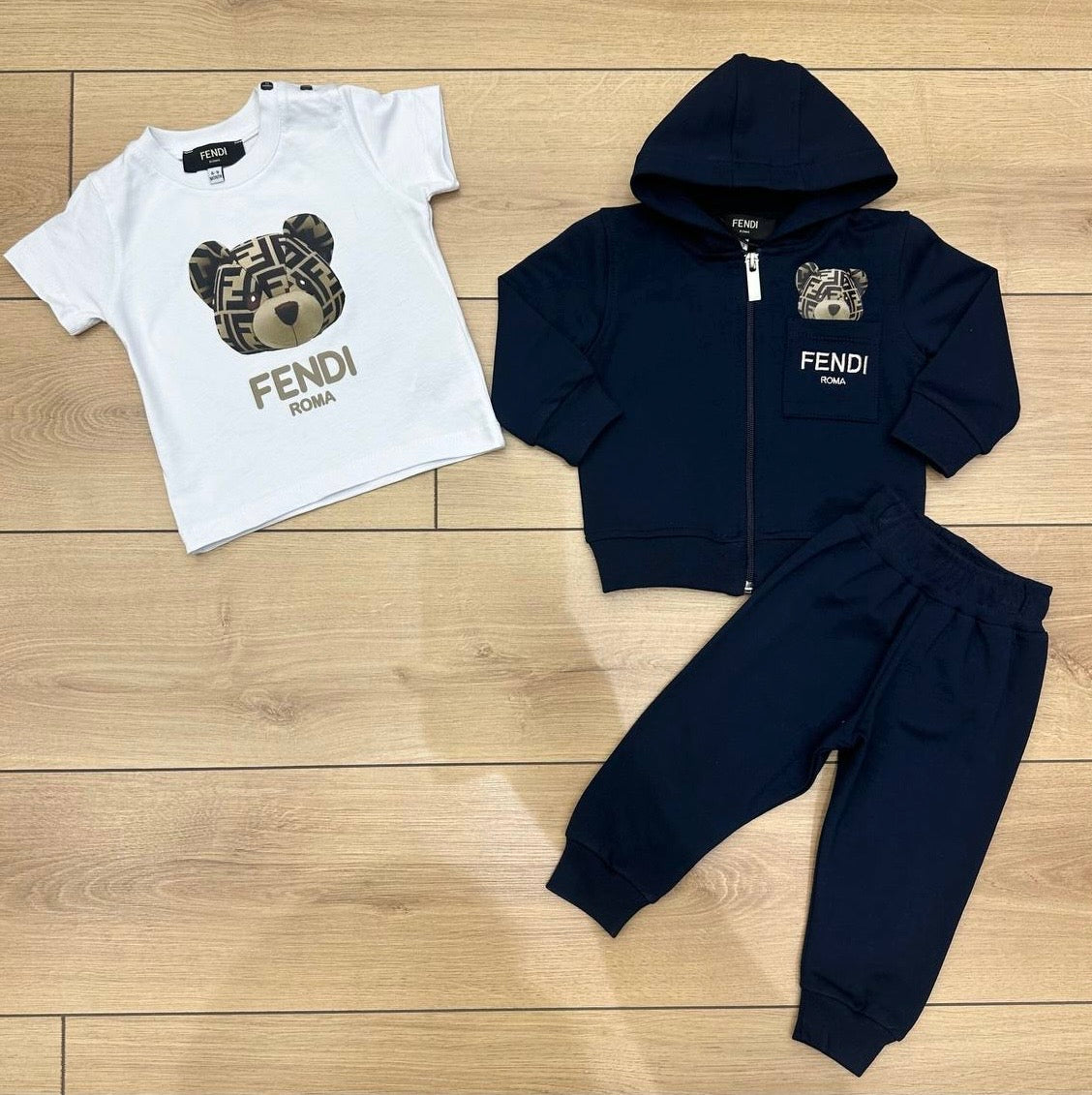 Fendi 3-delige set donkerblauw