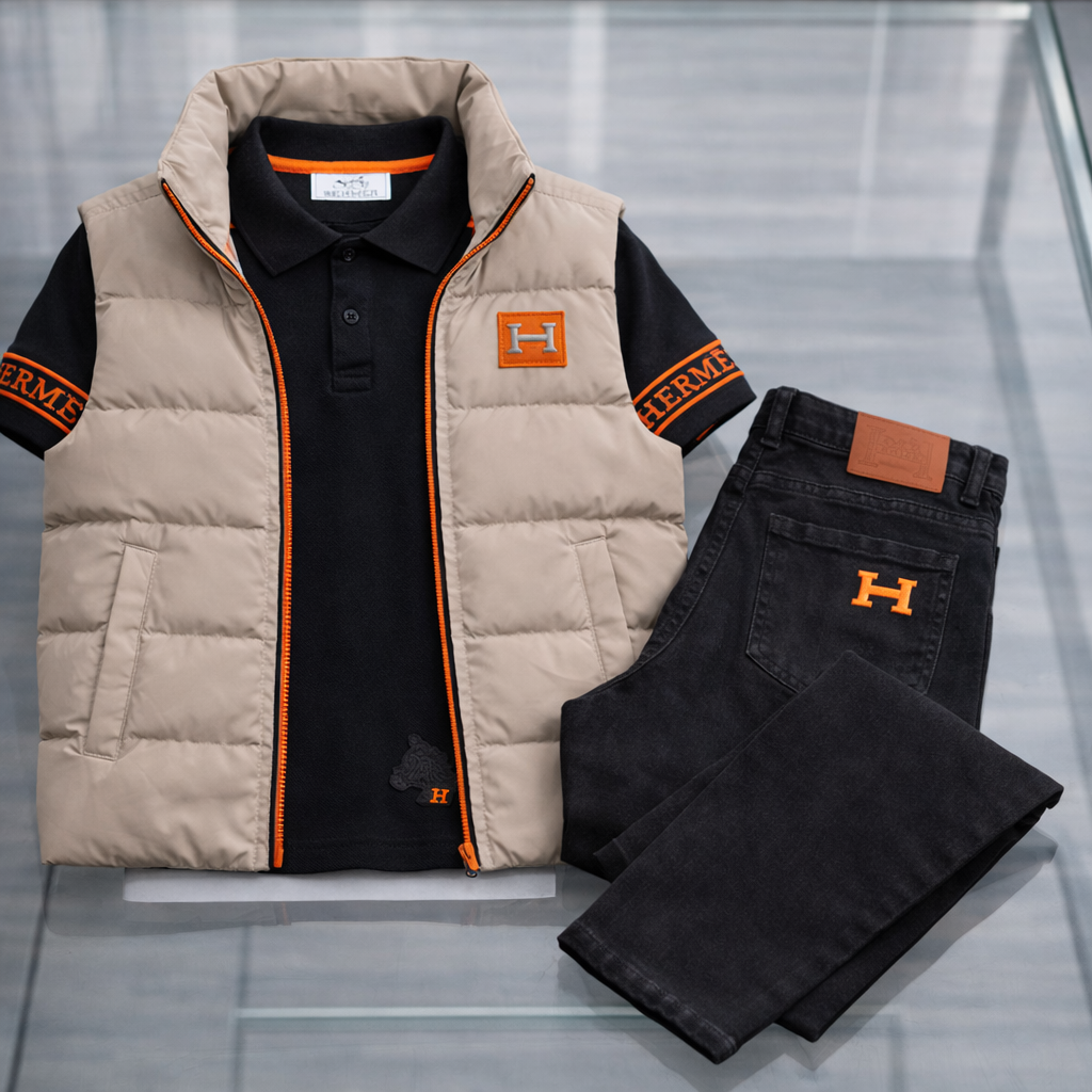 Hermes bodywarmer beige