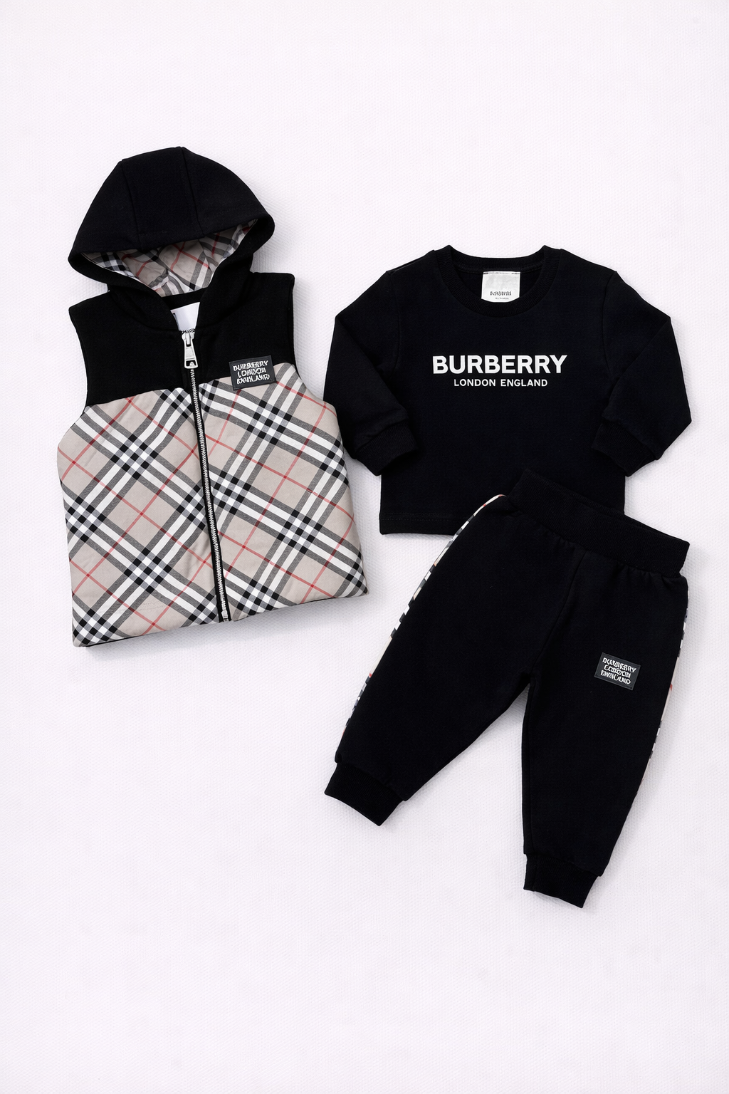Burberry 3-delige set zwart
