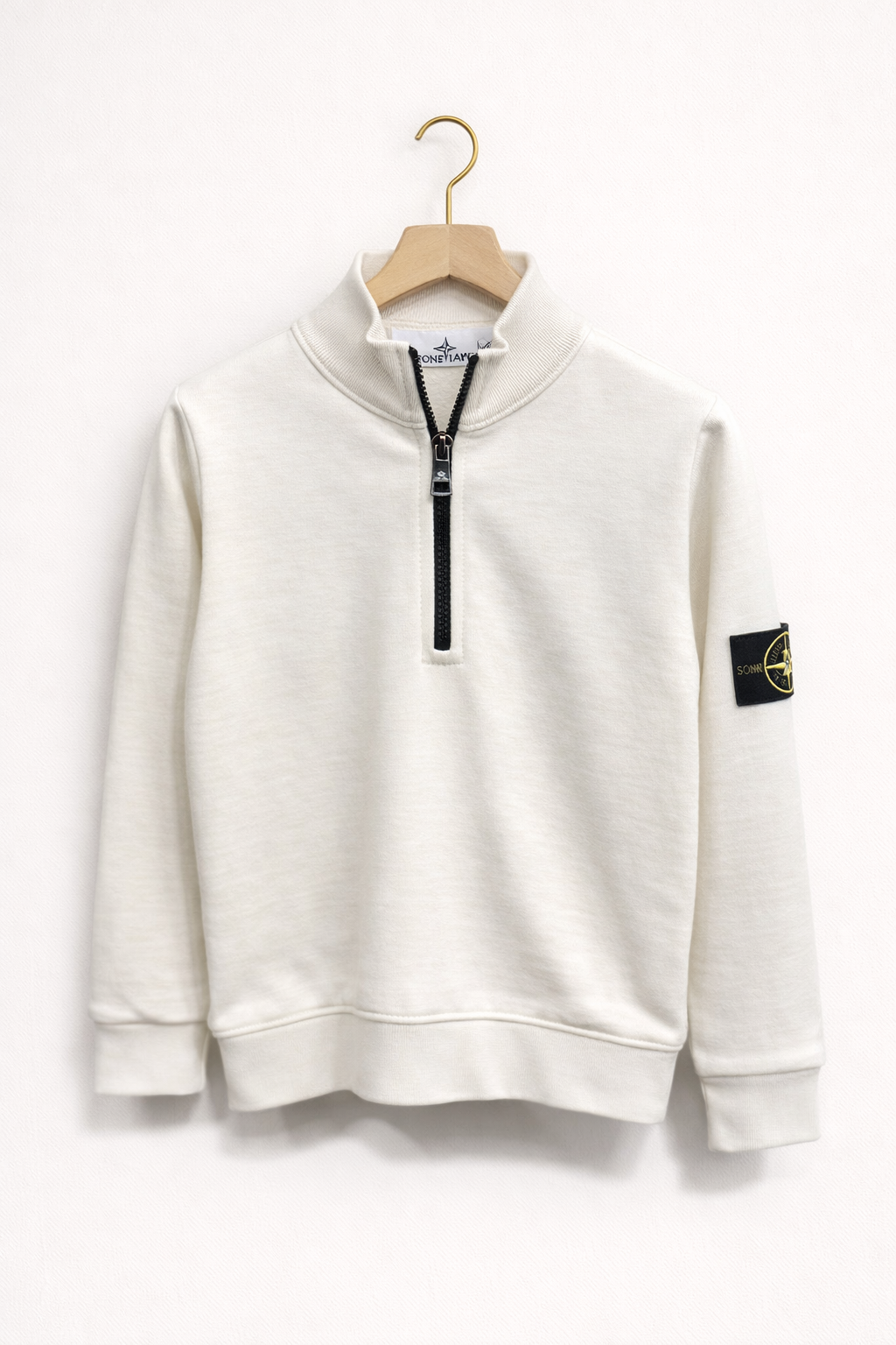 Stoneisland trui crème met rits