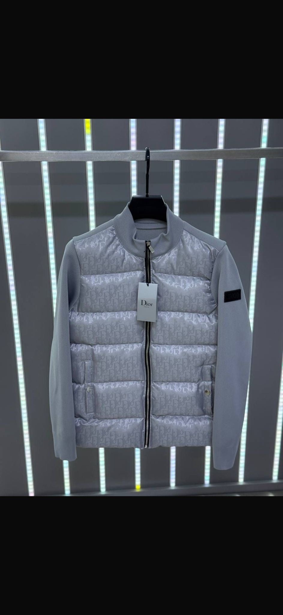 Dior Oblique jas volwassenen grijs