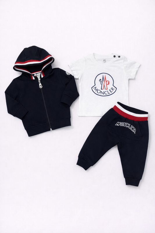 Moncler 3-delige set donkerblauw