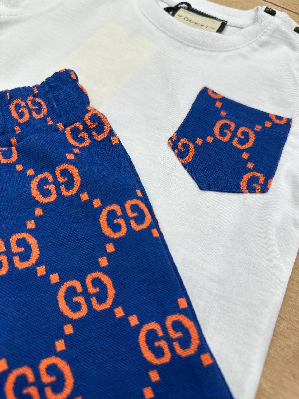 Gucci set blauw / wit