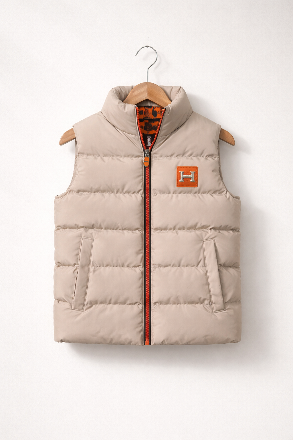 Hermes bodywarmer beige