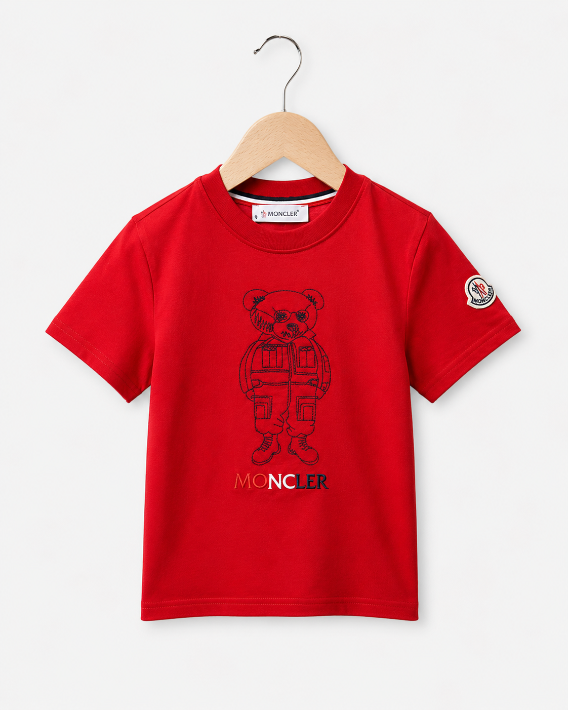 Moncler t-shirt rood beertje
