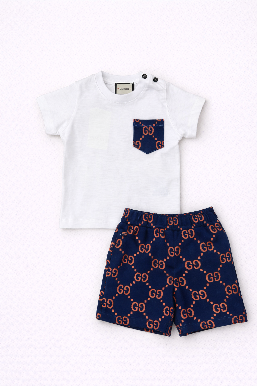 Gucci set blauw / wit