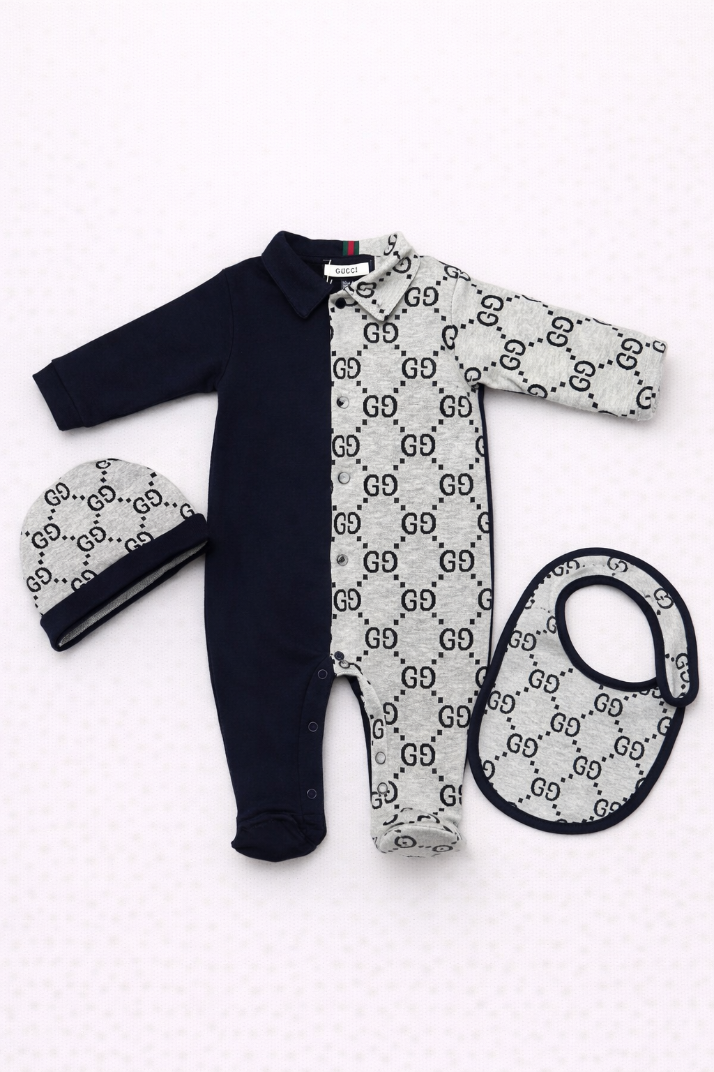 Gucci baby Newborn set donkerblauw