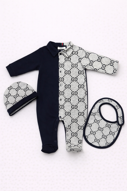 Gucci baby Newborn set donkerblauw
