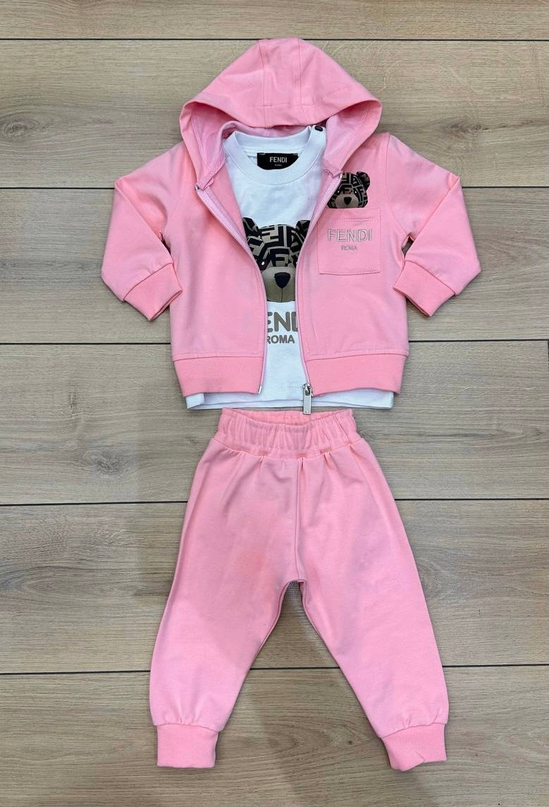 Fendi 3-delige set roze