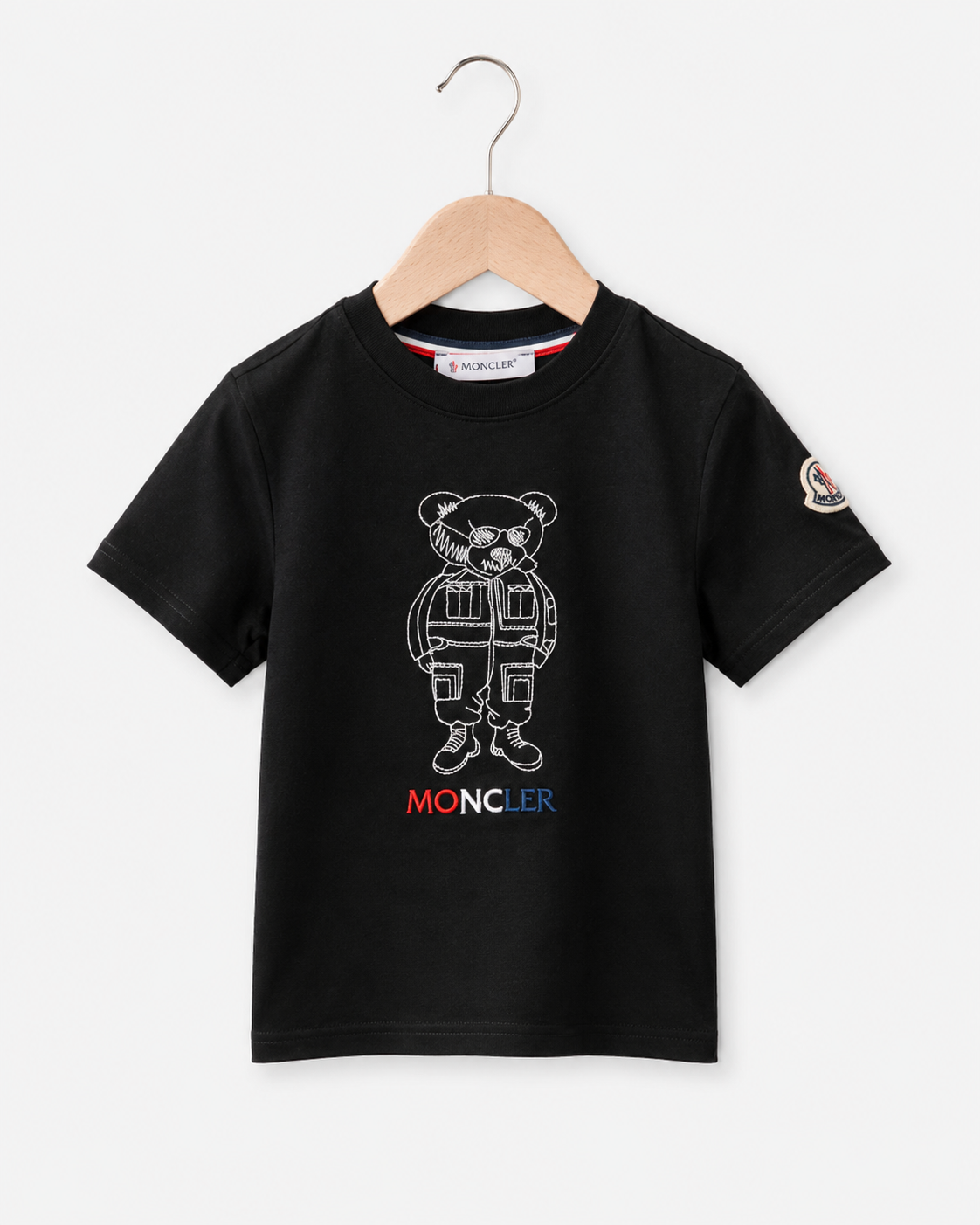 Moncler t-shirt zwart beertje