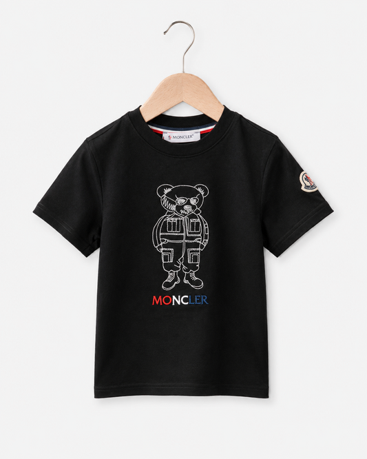 Moncler t-shirt zwart beertje