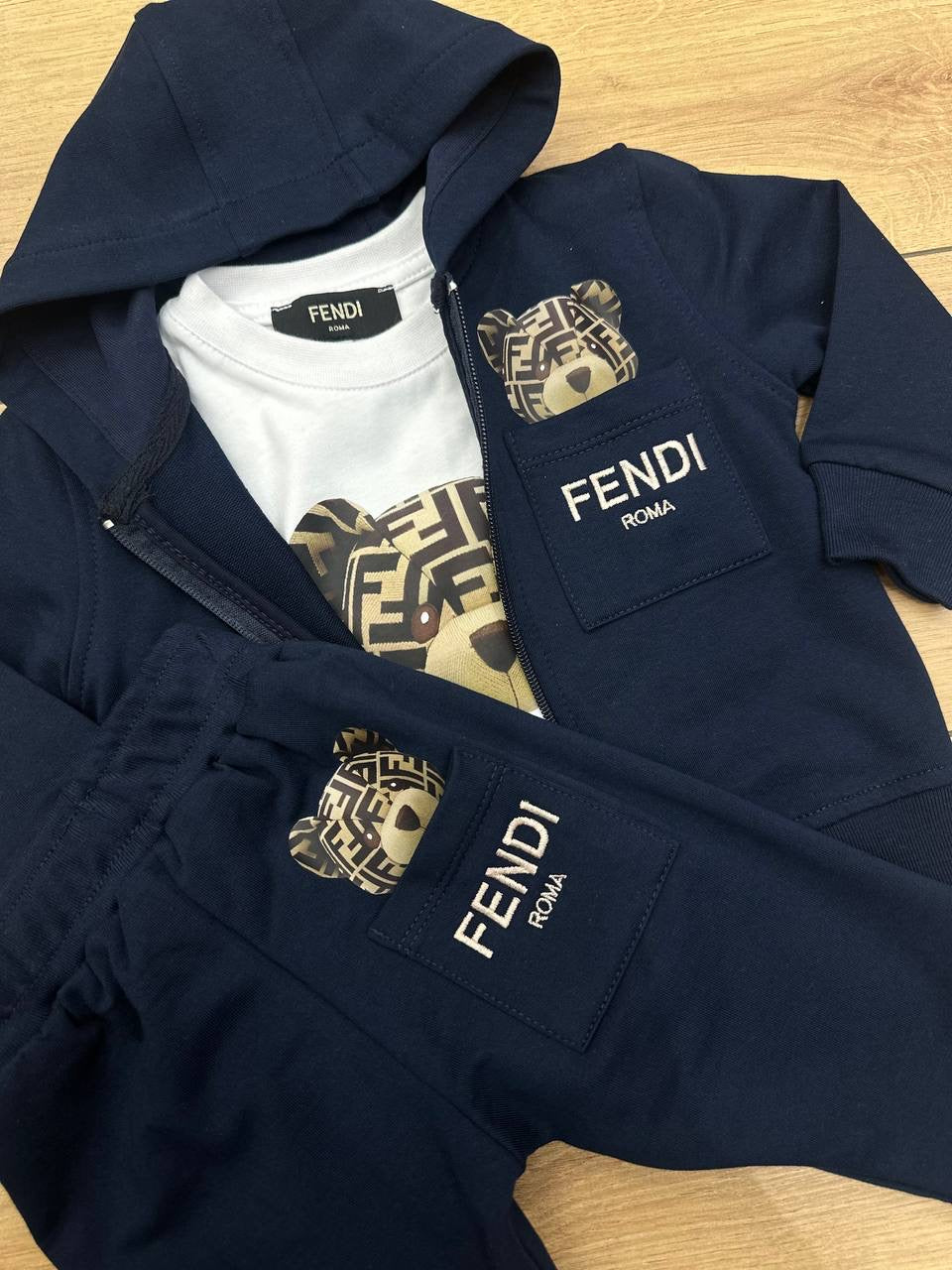 Fendi 3-delige set donkerblauw