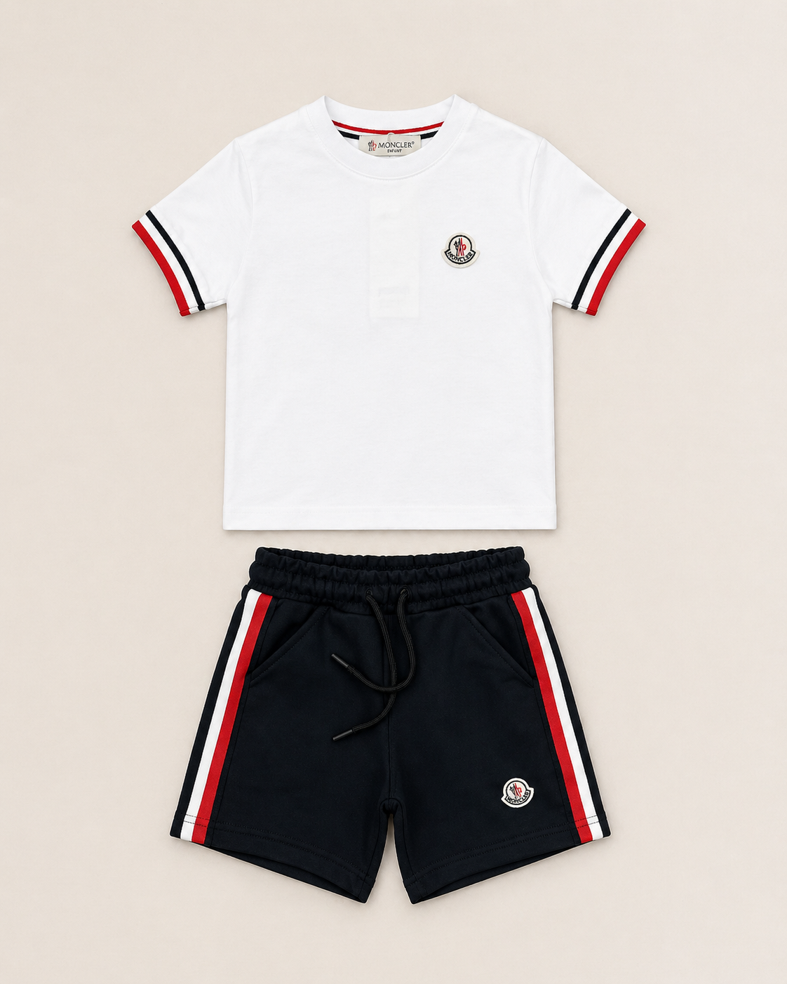 Moncler zomerset kids wit/zwart