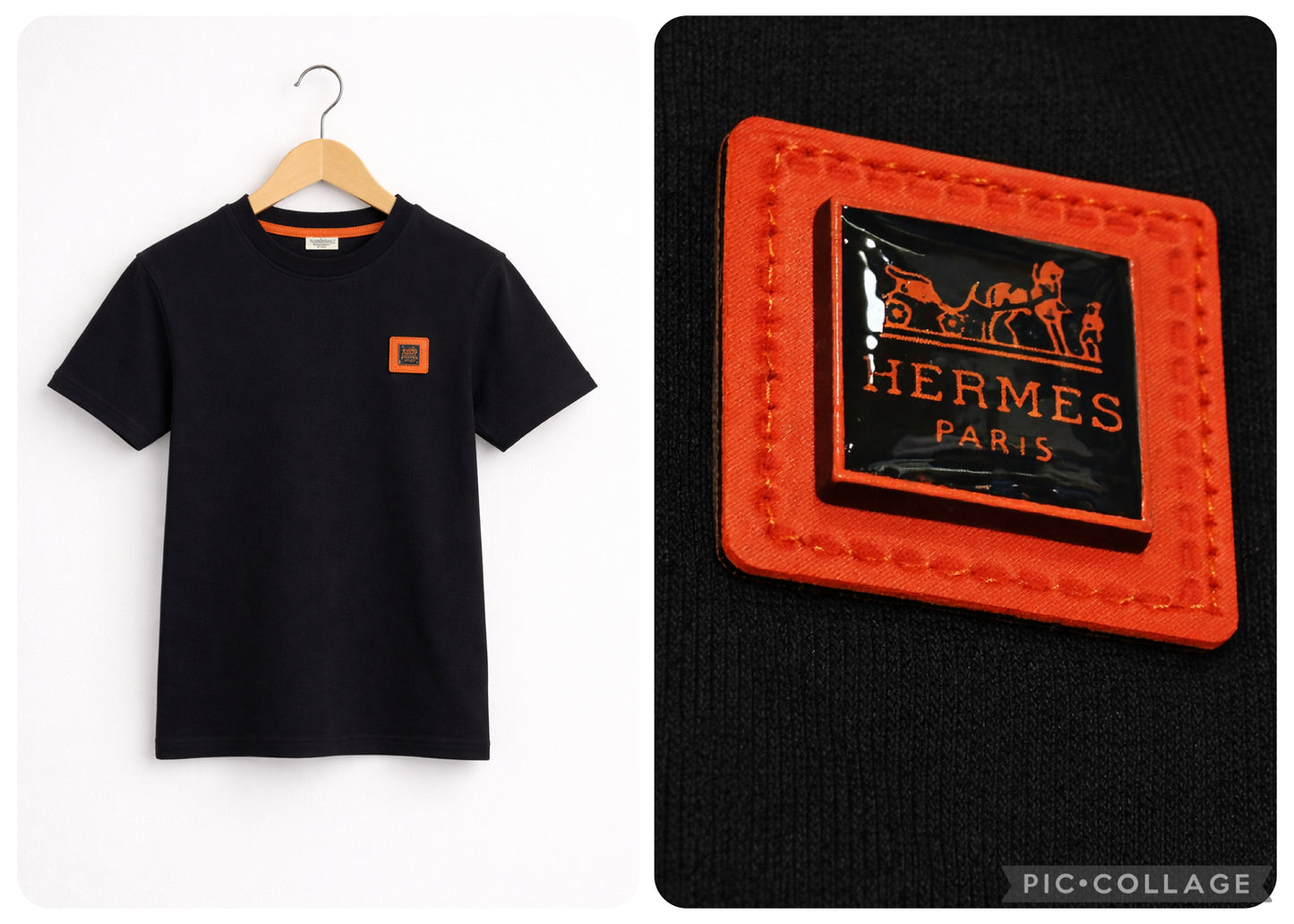 Hermes t-shirt zwart