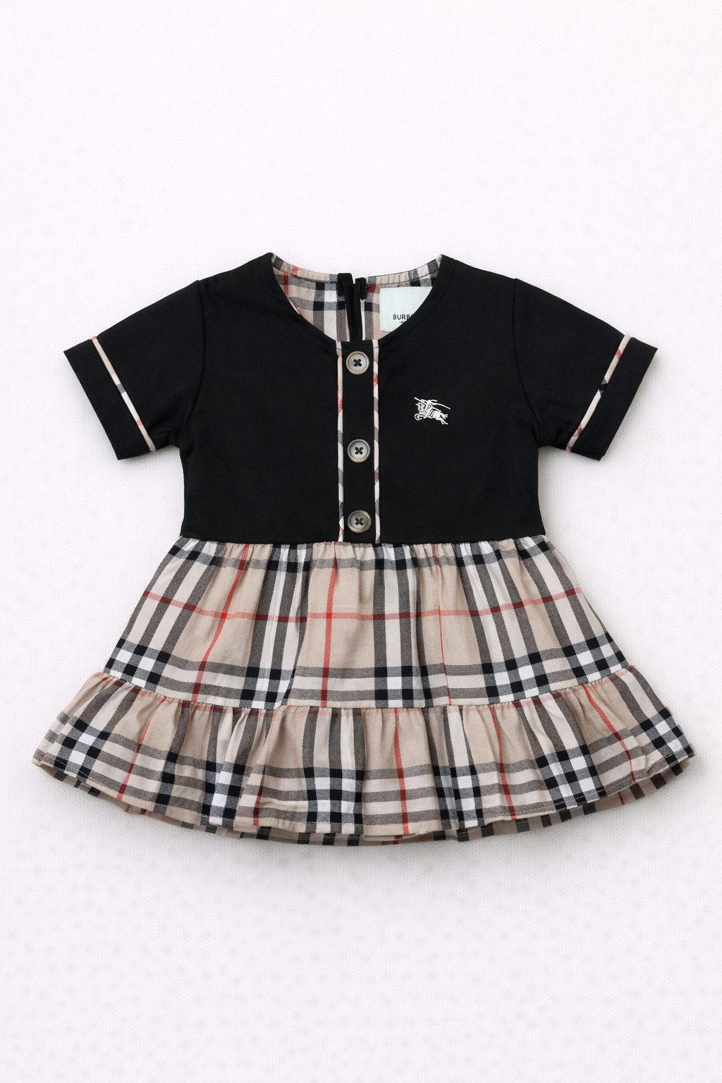 Burberry jurkje zwart knoopjes