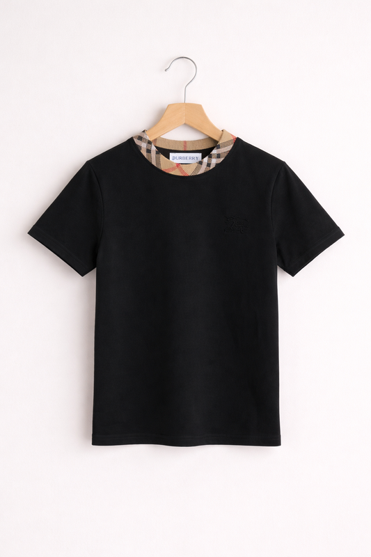 Burberry t-shirt zwart kraag