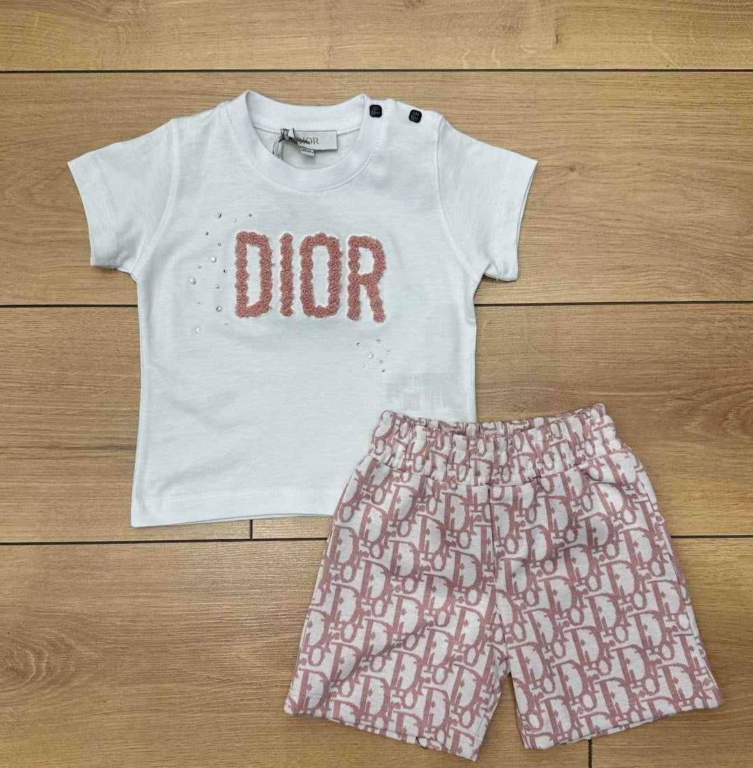 Dior set roze / wit