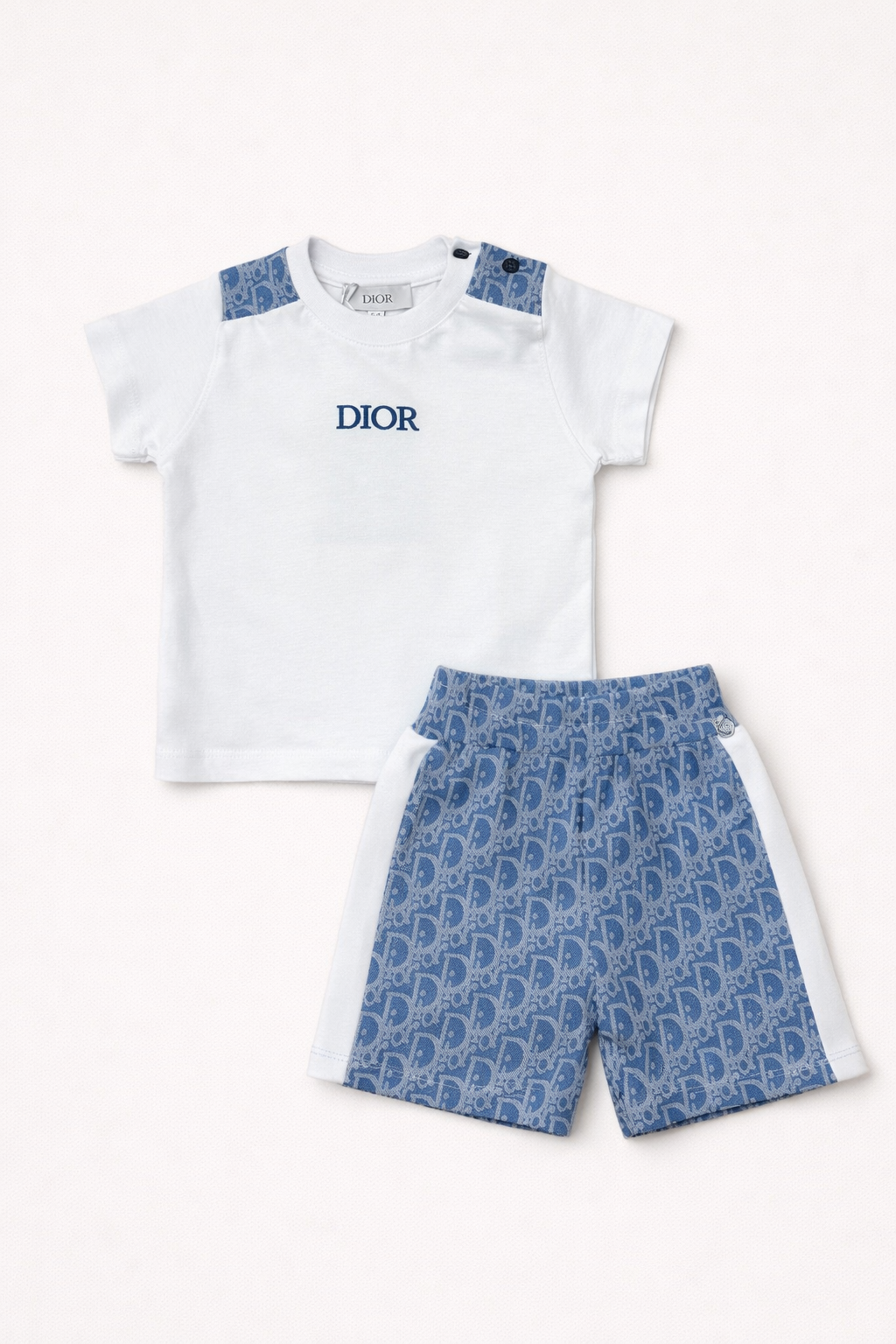 Dior set blauw / wit
