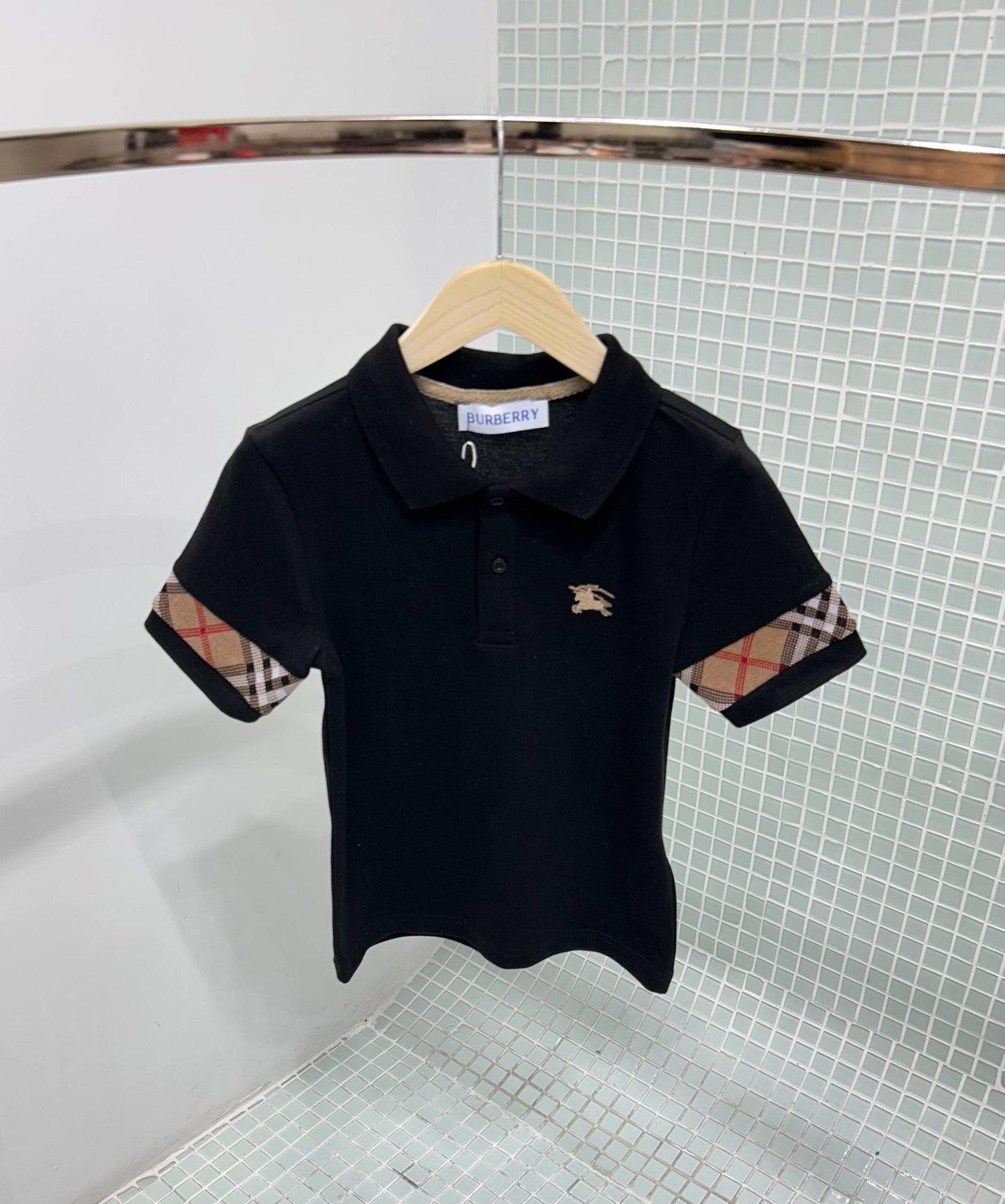 Burberry polo zwart