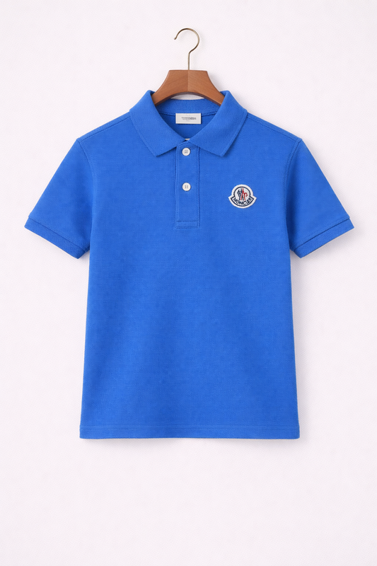Moncler polo blauw