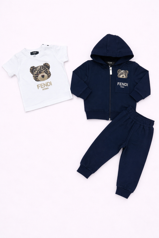 Fendi 3-delige set donkerblauw