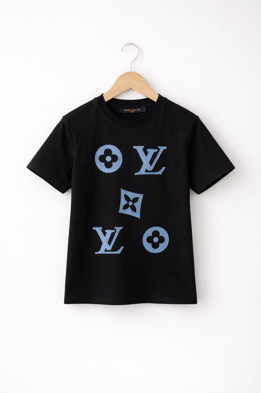 Louis Vuitton t-shirt monogram zwart