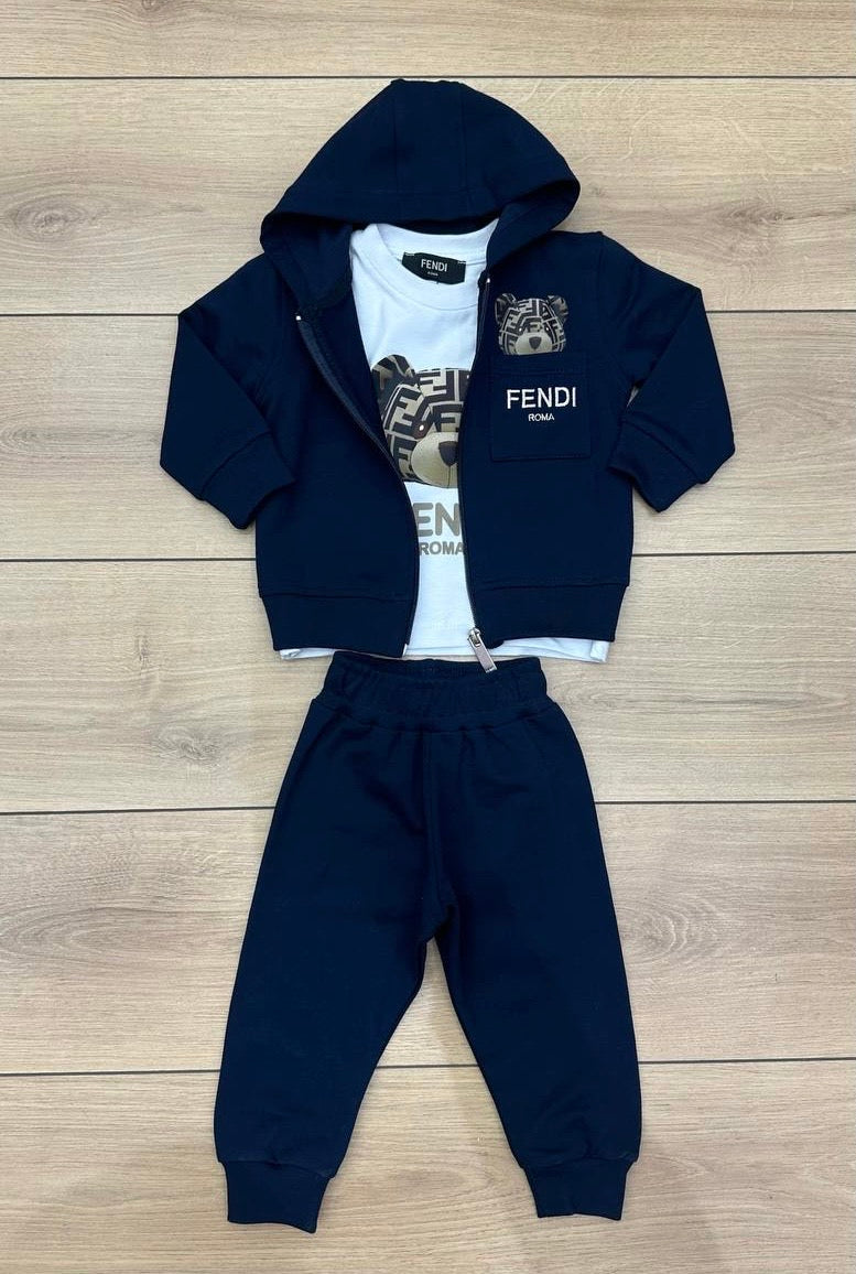 Fendi 3-delige set donkerblauw