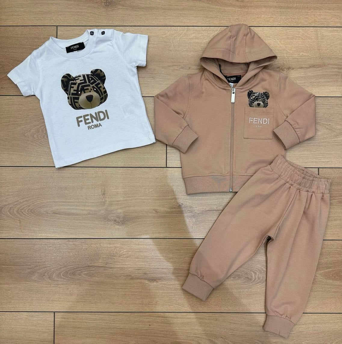 Fendi 3-delige set beige