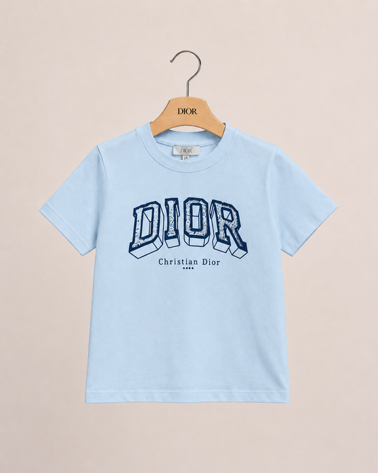 Dior t-shirt lichtblauw