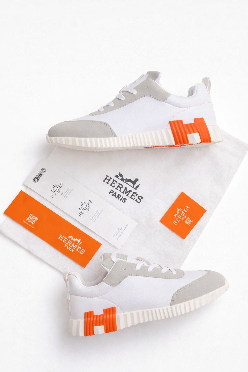 Hermes schoenen wit/beige