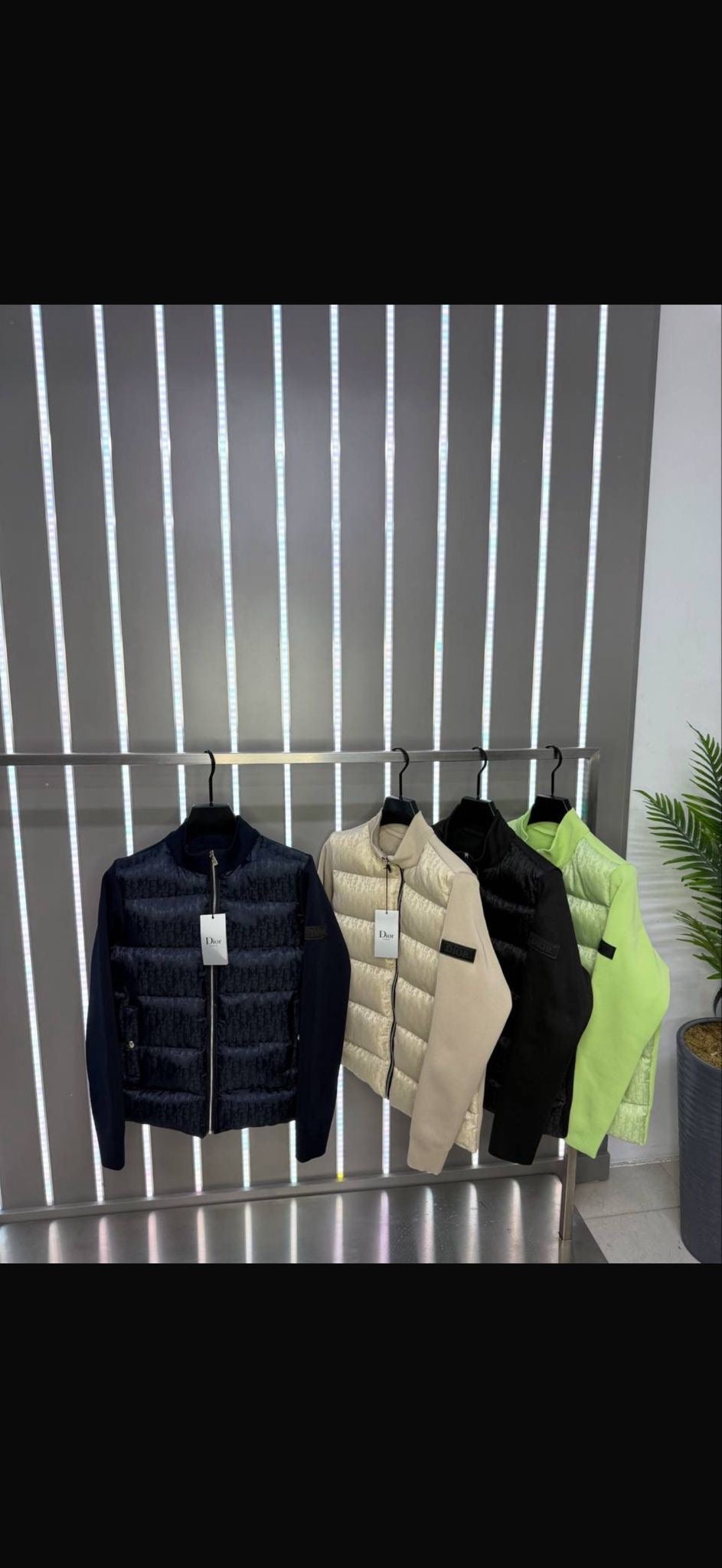 Dior Oblique jas volwassenen zwart