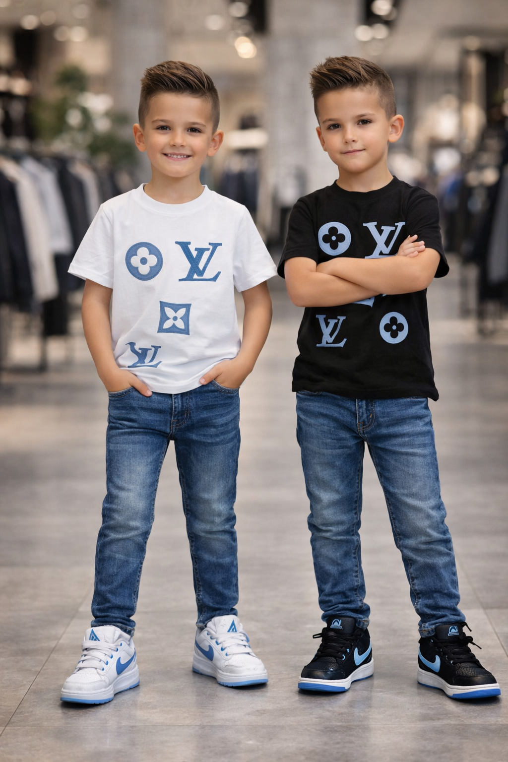 Louis Vuitton spijkerbroek blauw