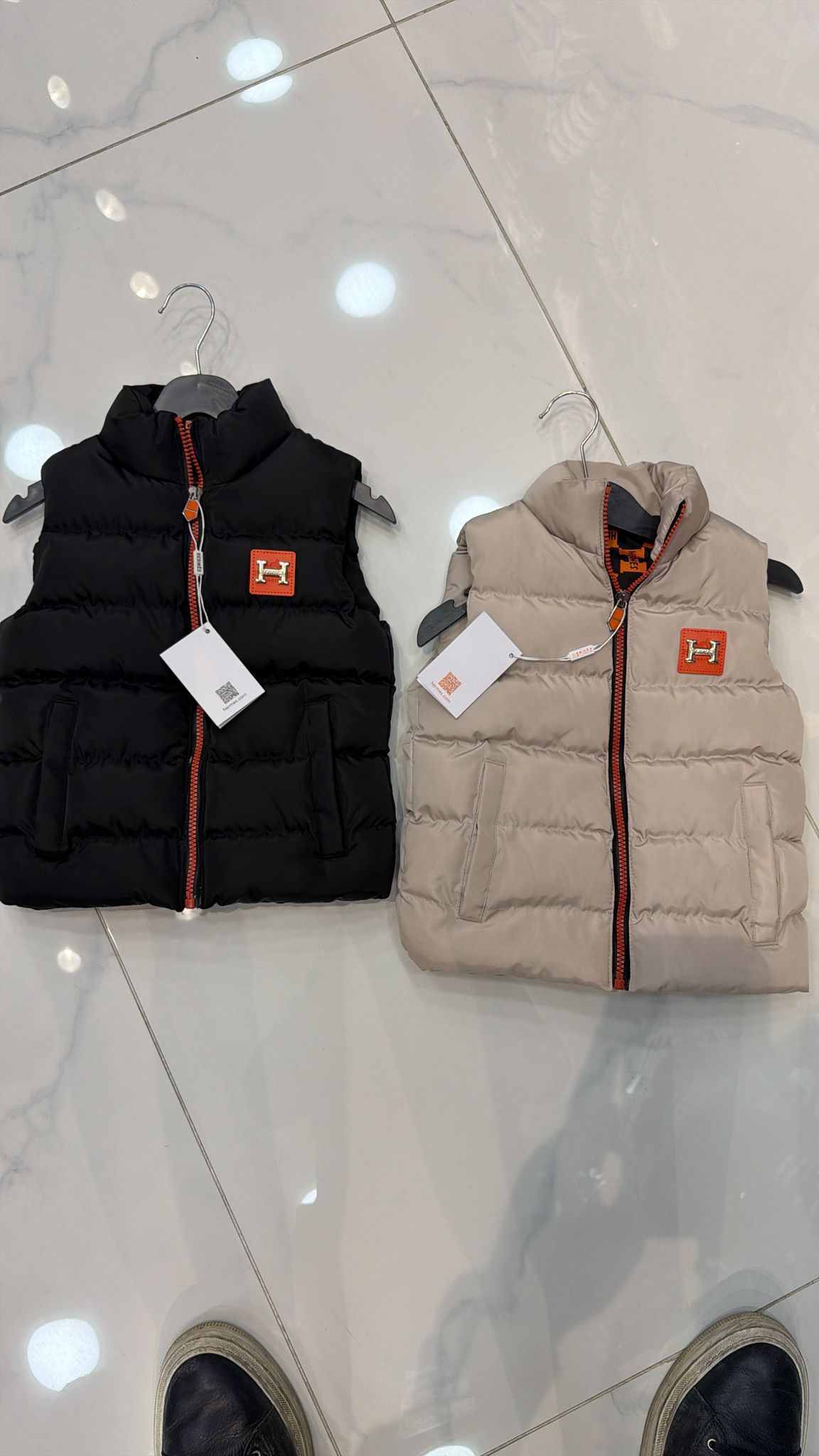 Hermes bodywarmer beige