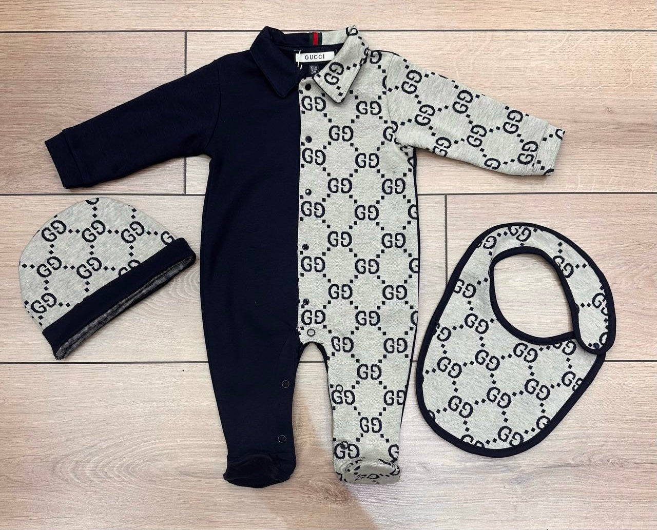 Gucci baby Newborn set donkerblauw