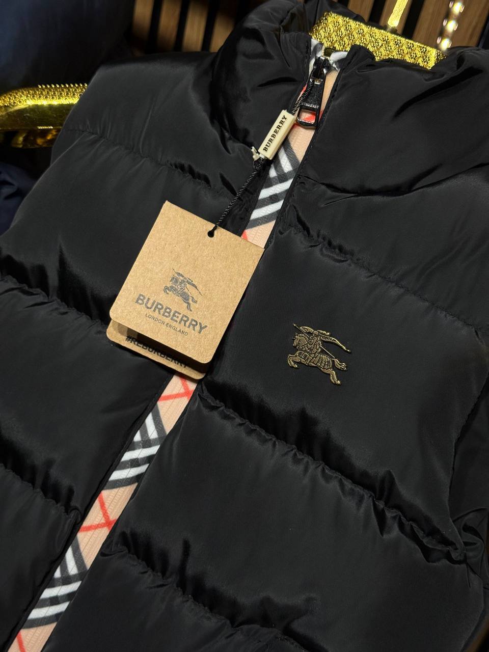 Burberry bodywarmer zwart