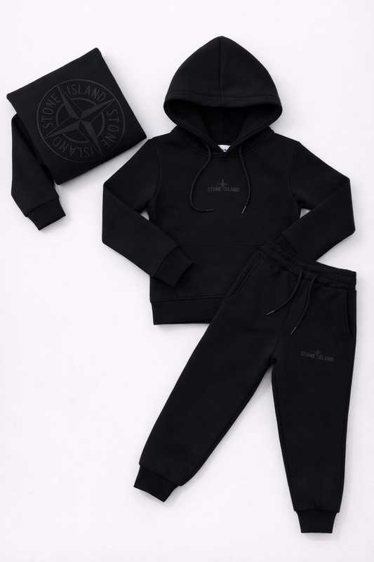 Stone Island trainingspak 2-delig zwart