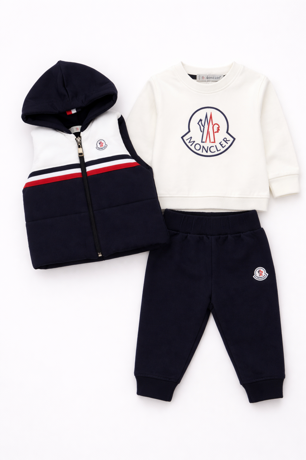 Moncler 3-delige set donkerblauw